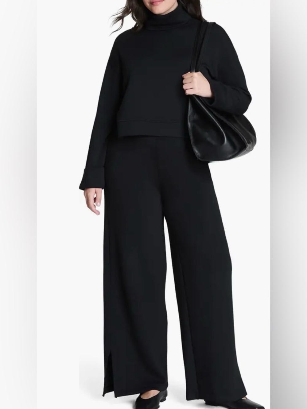 New! NWOT SPANX Black Turtleneck Sweater Sweatshirt - So soft!